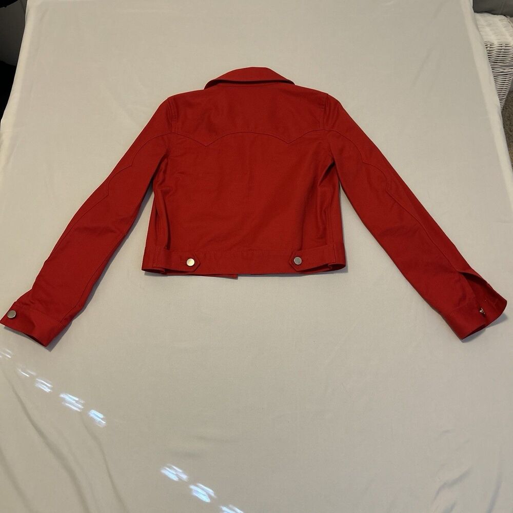 BLDWN Baldwin Sonic Jacket Red Scarlet Twill 100% Cotton - Women's XS - Picture 9 of 14
